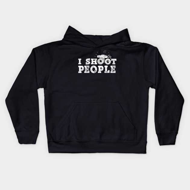 I Shoot People Kids Hoodie by PlimPlom